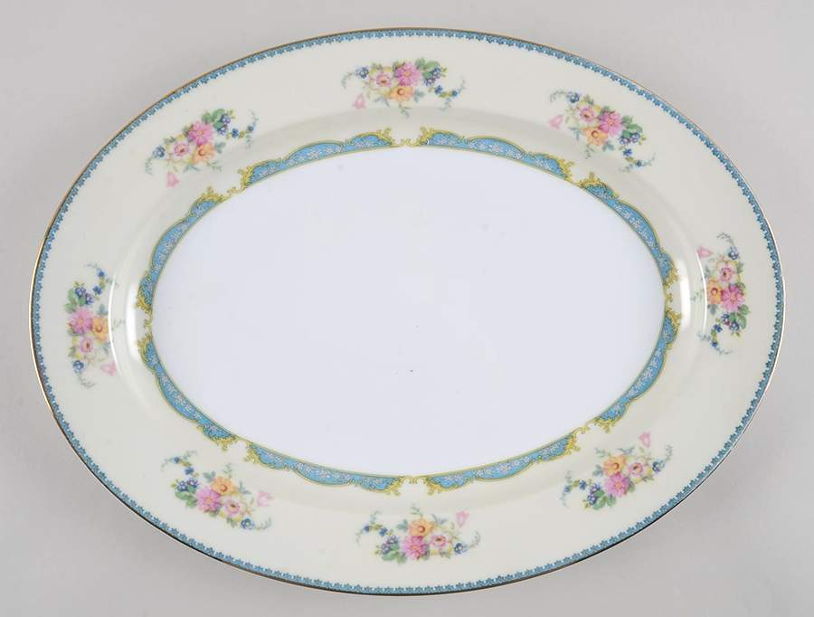 Flodena 16" Oval Serving Platter by Noritake-1