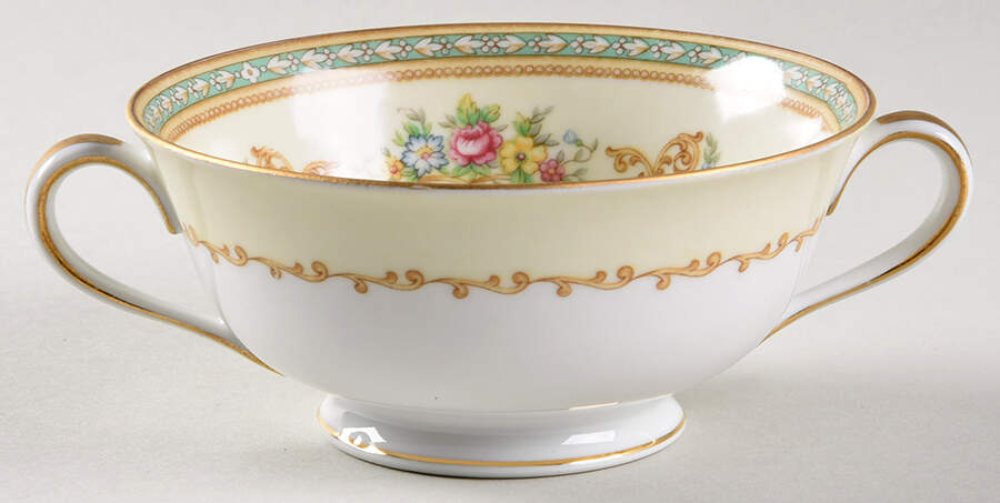 Flomar Footed Cream Soup Bowl by Noritake-1