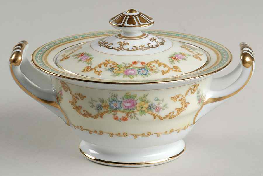 Flomar Sugar Bowl & Lid by Noritake-1