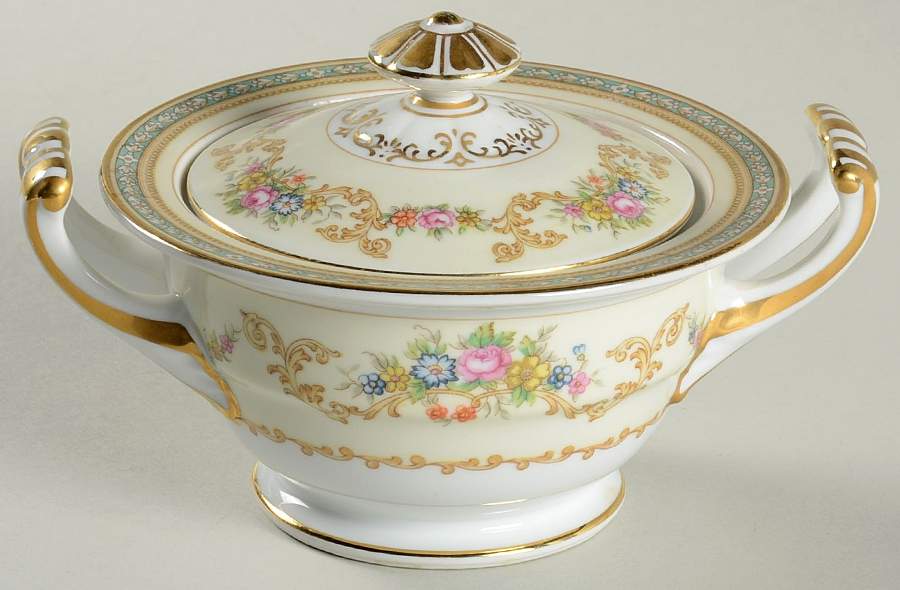 Flomar Sugar Bowl & Lid by Noritake-1
