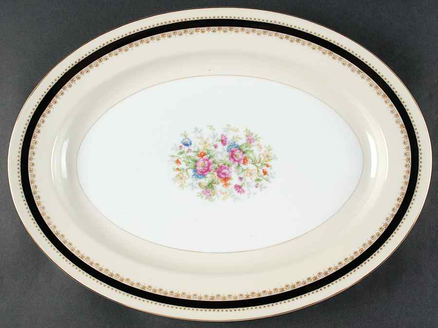 Flora 16" Oval Serving Platter by Noritake-1