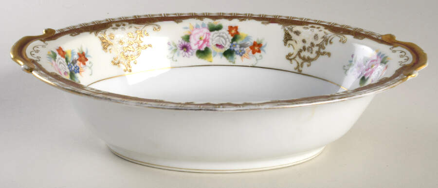 Floragold 10" Oval Vegetable Bowl by Noritake-1