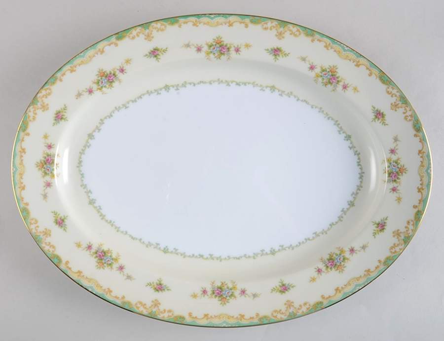 Floralia 16" Oval Serving Platter by Noritake-1