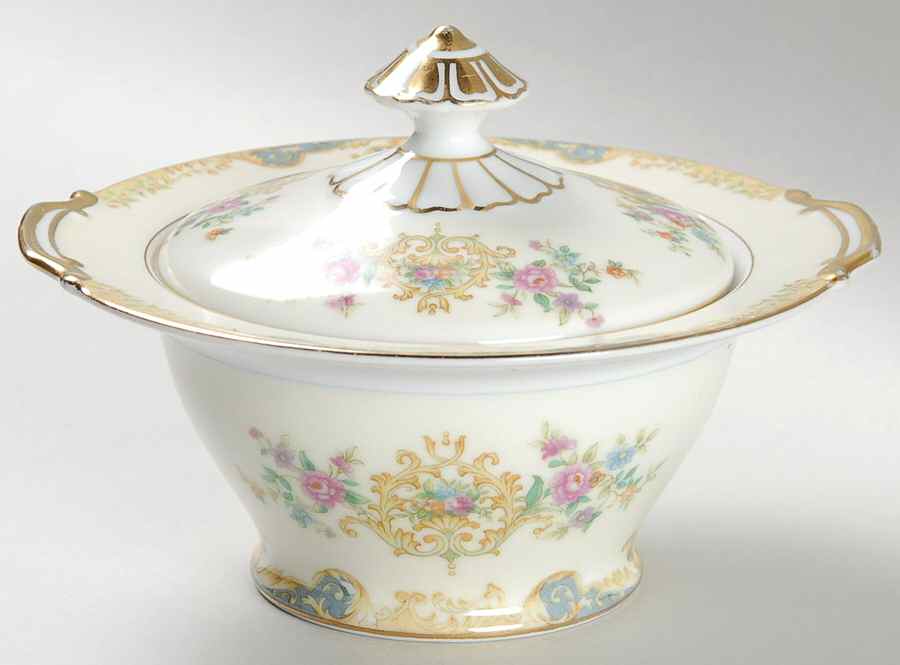 Floramay Sugar Bowl & Lid by Noritake-1