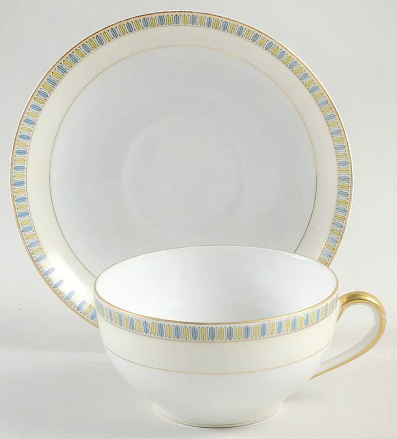 Florencia Flat Cup & Saucer Set by Noritake-1