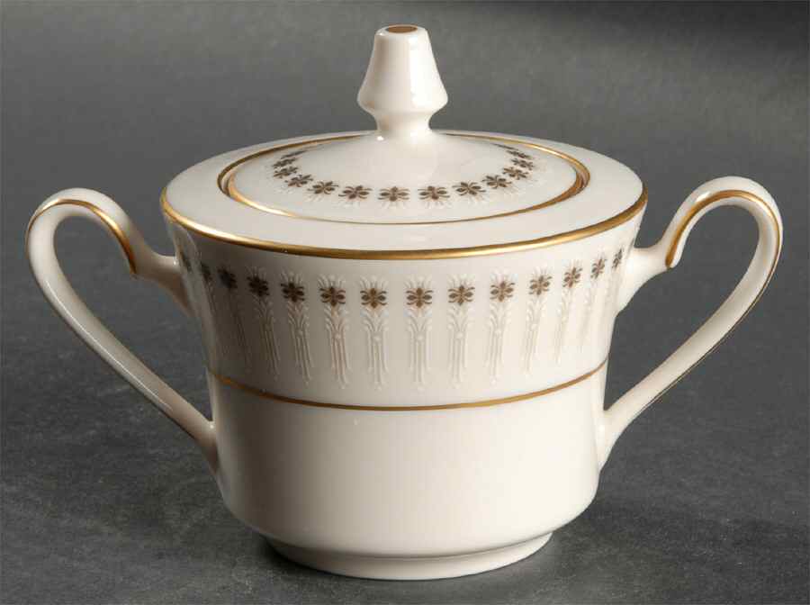 Florence Sugar Bowl & Lid by Noritake-1