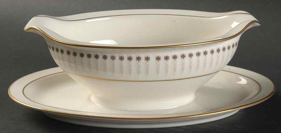 Florence Gravy Boat with Attached Underplate by Noritake-1