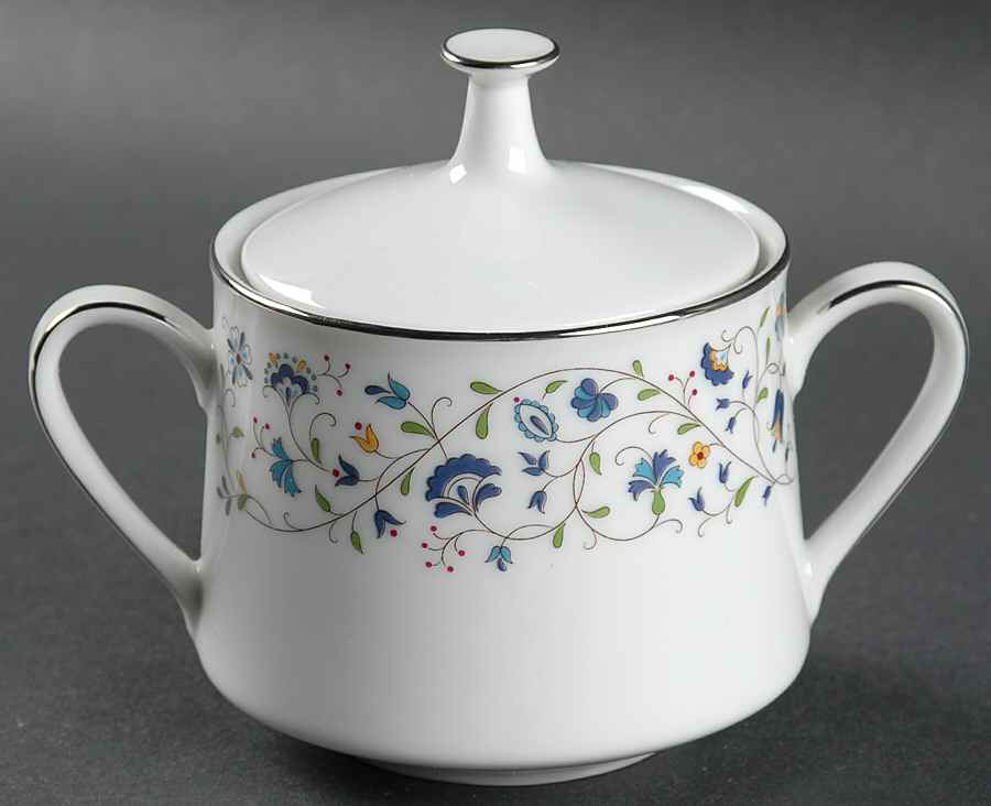 Floris Sugar Bowl & Lid by Noritake-1
