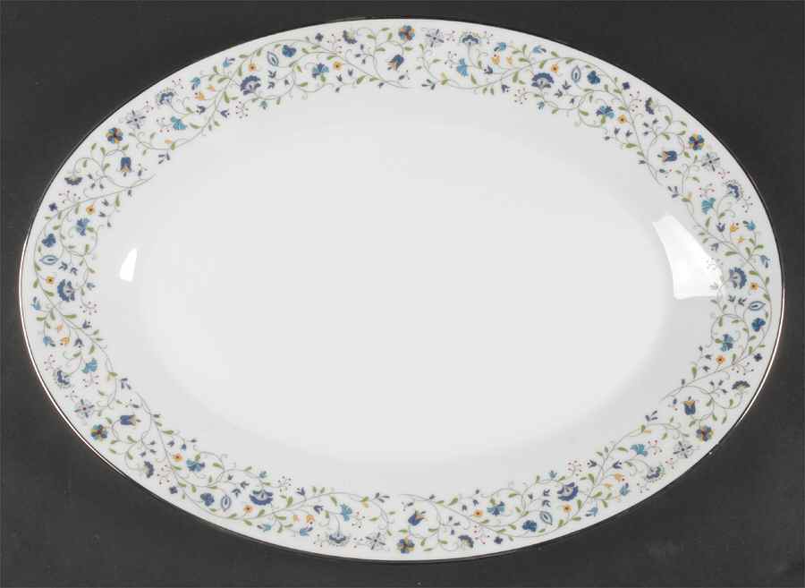 Floris 16" Oval Serving Platter by Noritake-1