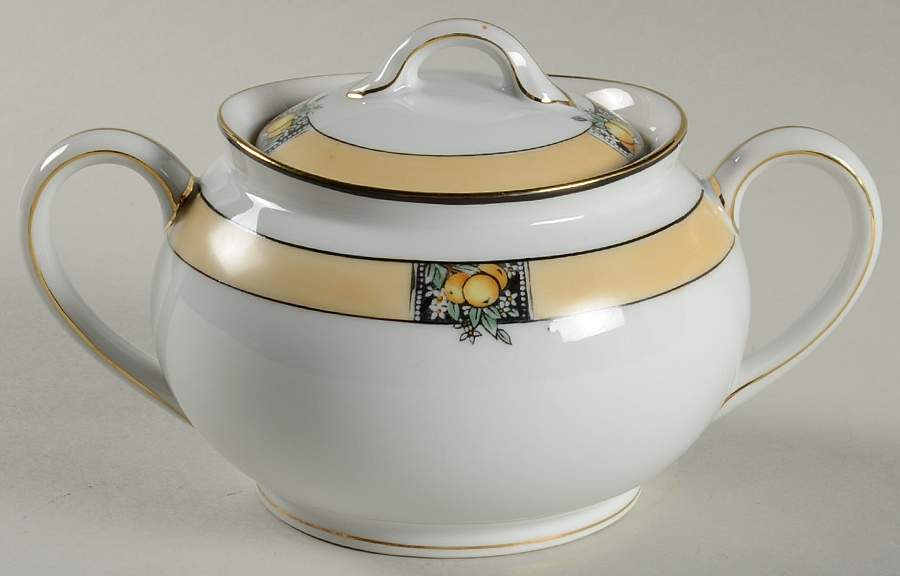 Florida Sugar Bowl & Lid by Noritake-1