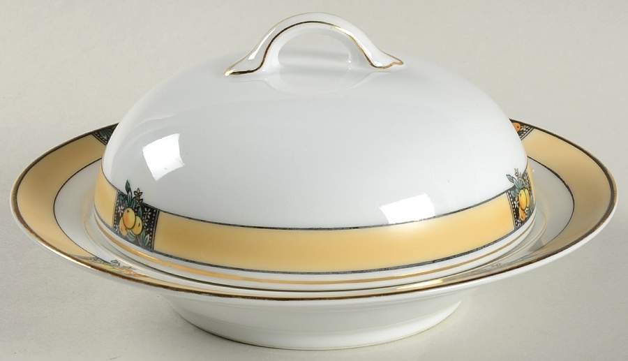 Florida Round Covered Butter by Noritake-1