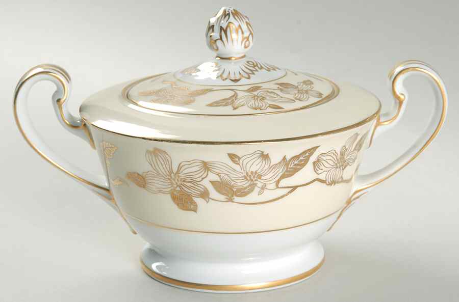 Floris Sugar Bowl & Lid by Noritake-1