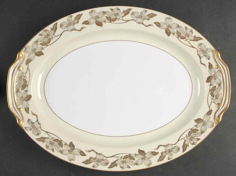 Floris 16" Oval Serving Platter by Noritake-1