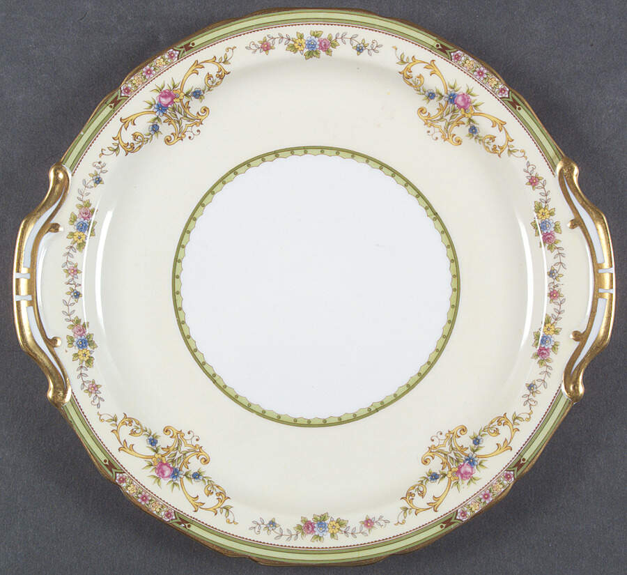 Florola Handled Cake Plate by Noritake-1