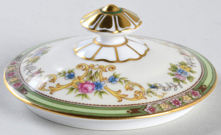 Florola Lid for Sugar Bowl by Noritake-1