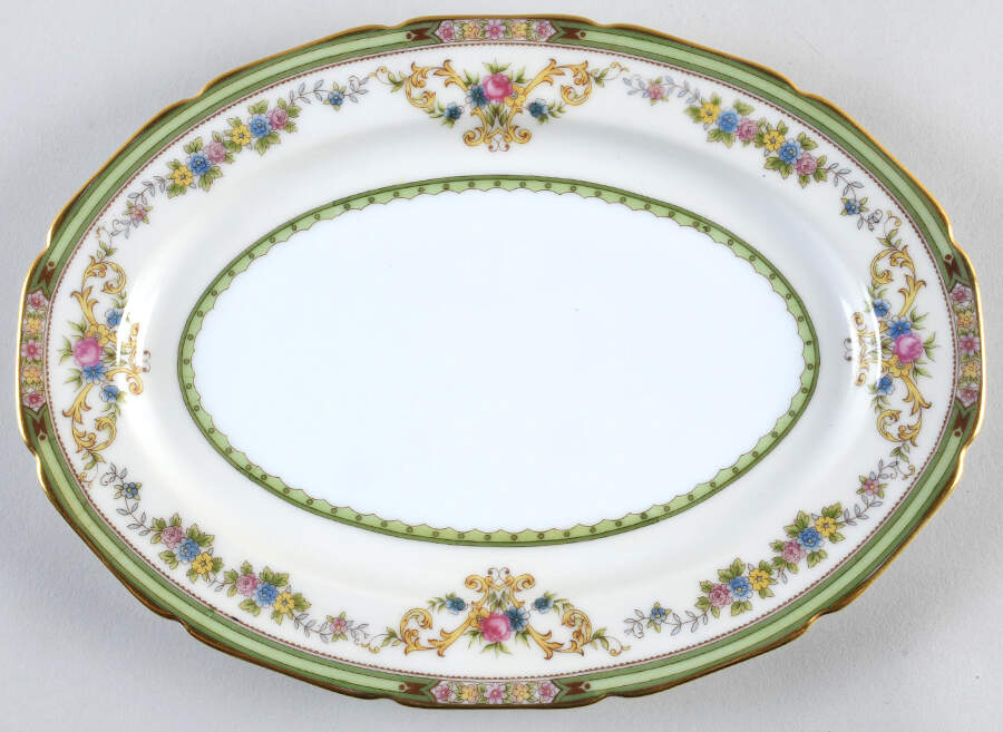 Florola 10" Oval Serving Platter by Noritake-1