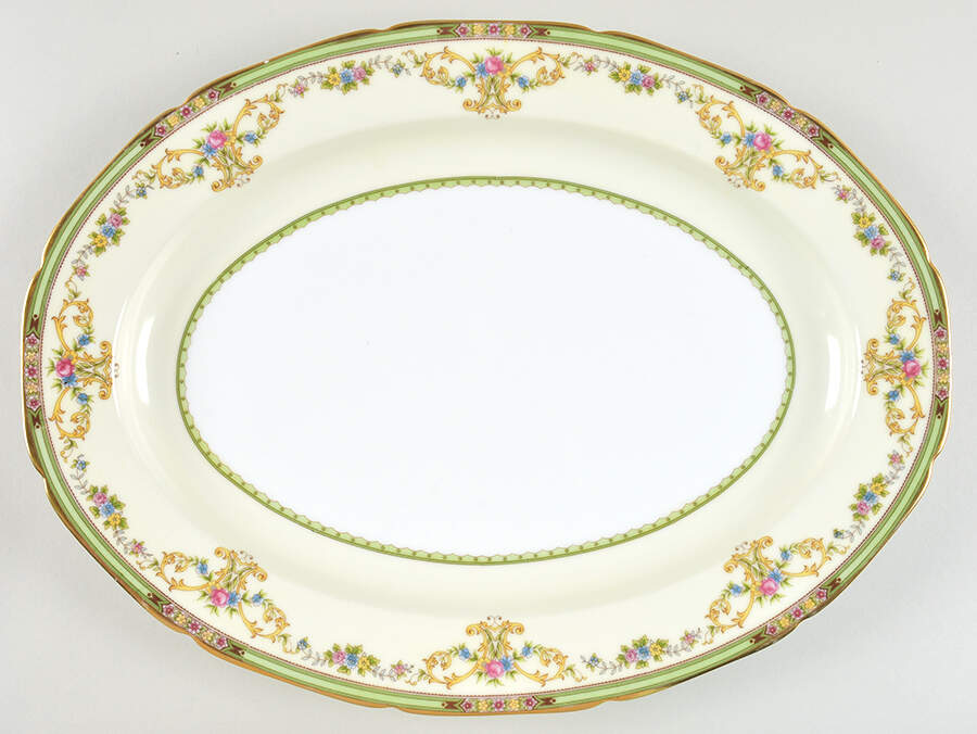 Florola 16" Oval Serving Platter by Noritake-1