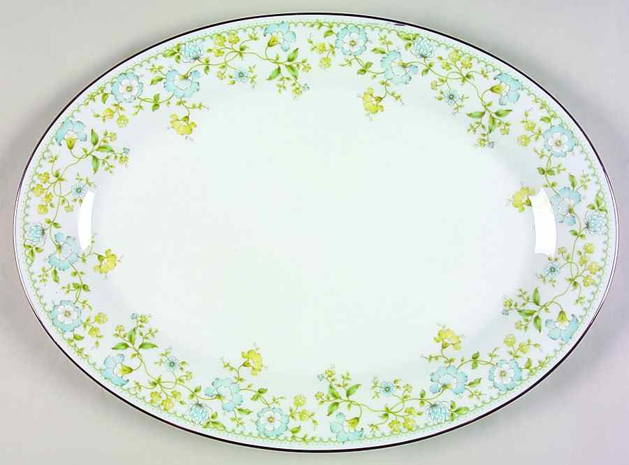 Flourish 16" Oval Serving Platter by Noritake-1