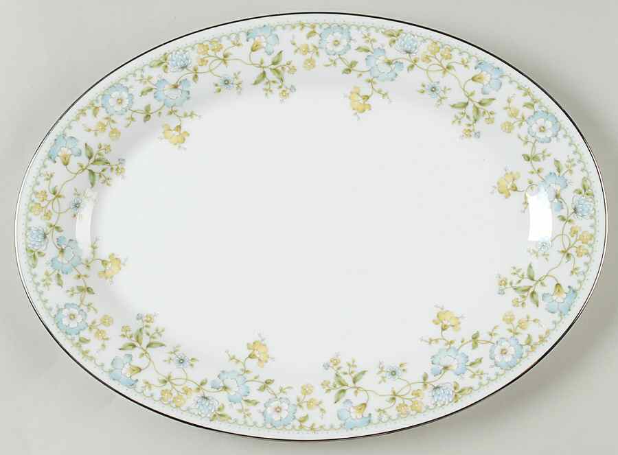 Flourish 14" Oval Serving Platter by Noritake-1