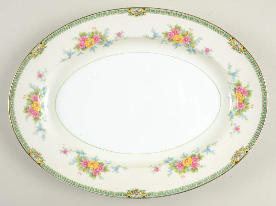 Floweree 11" Oval Serving Platter by Noritake-1