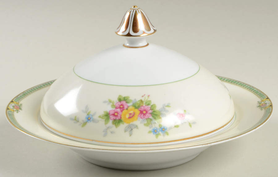Floweree Round Covered Butter by Noritake-1