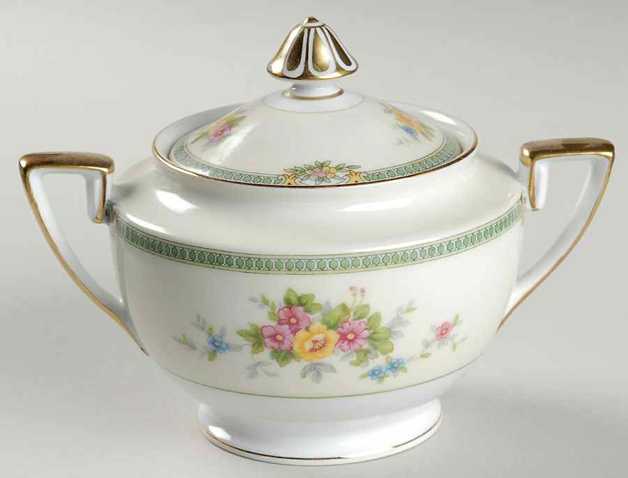 Floweree Sugar Bowl & Lid by Noritake-1