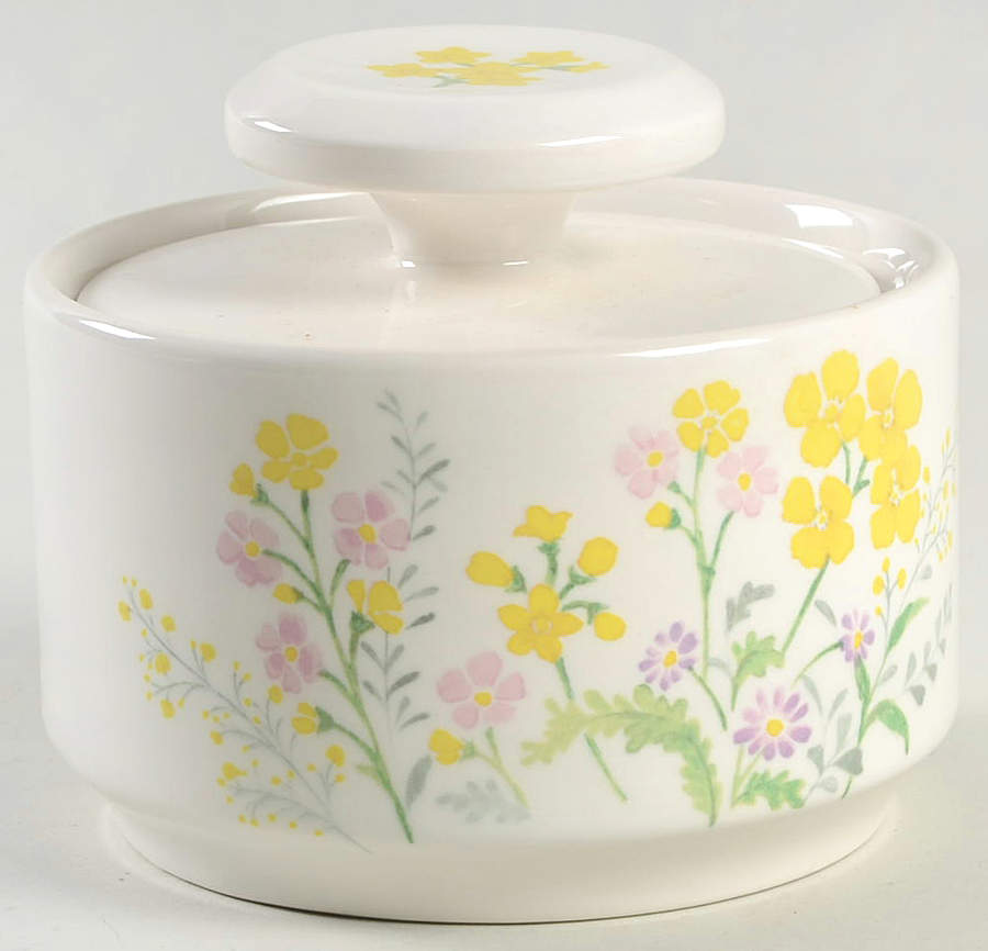 Flower Power Sugar Bowl & Lid by Noritake-1