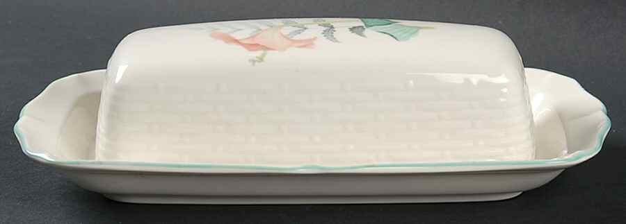 Floral Song 1/4 Lb Covered Butter by Noritake-1