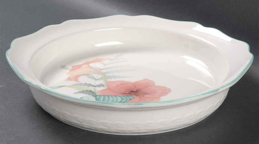 Floral Song 1 Quart Pie Plate/Quiche by Noritake-1