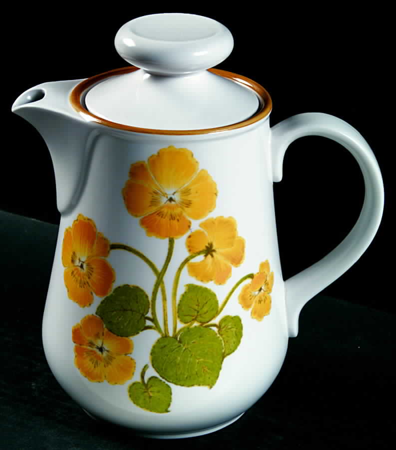 Flower Time Coffee Pot & Lid by Noritake-1