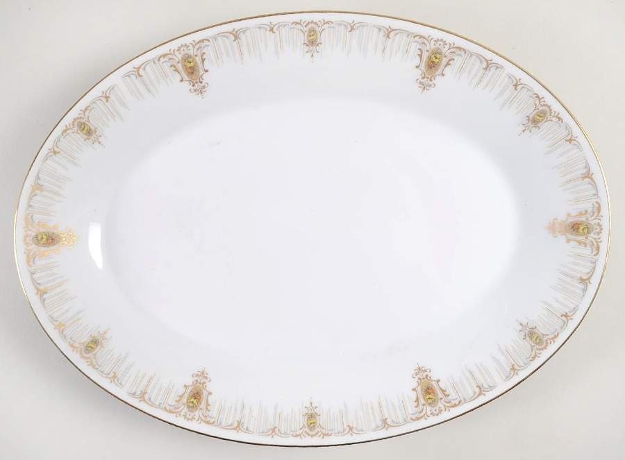 Flora Valley 14" Oval Serving Platter by Noritake-1