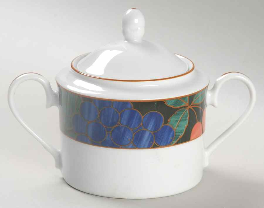 Forest Bounty Sugar Bowl & Lid by Noritake-1