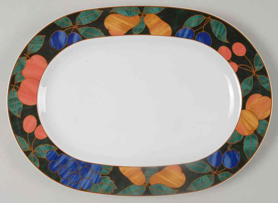 Forest Bounty 12" Oval Serving Platter by Noritake-1