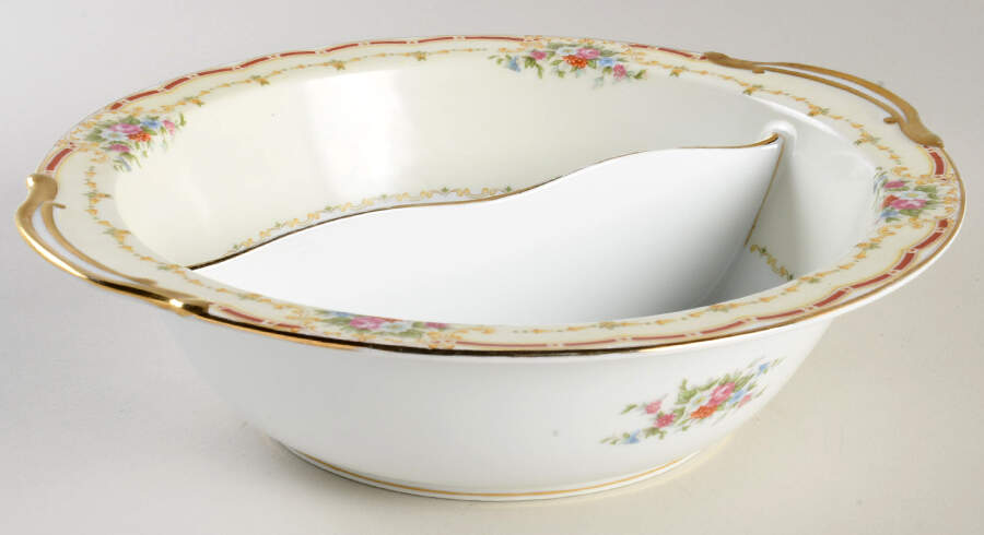 Fondale Round Divided Vegetable Bowl by Noritake-1