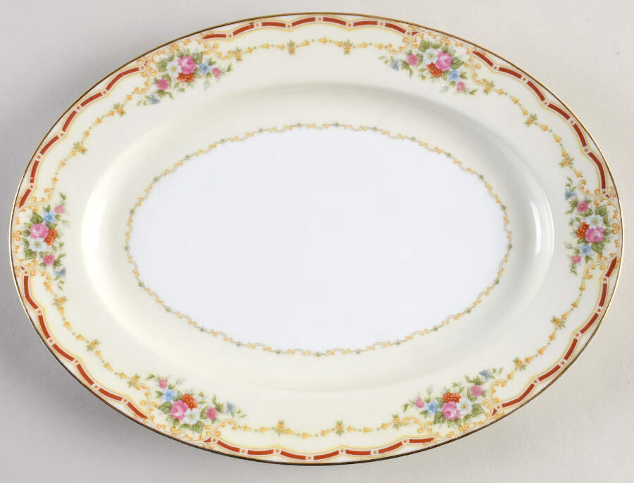 Fondale 11" Oval Serving Platter by Noritake-1