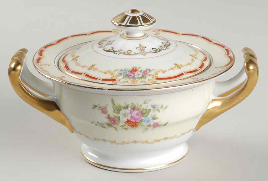Fondale Sugar Bowl & Lid by Noritake-1