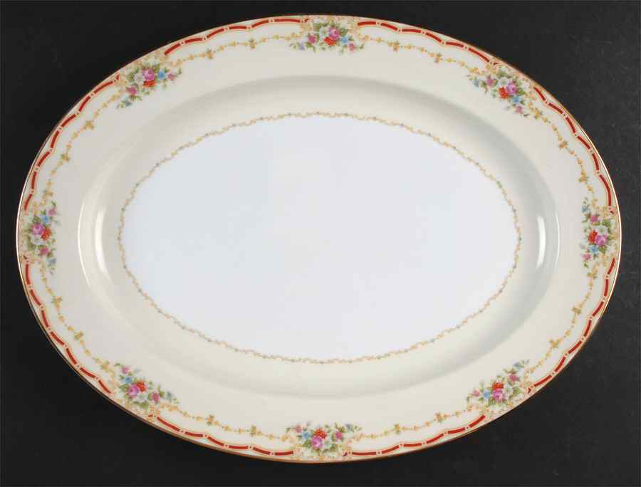 Fondale 16" Oval Serving Platter by Noritake-1