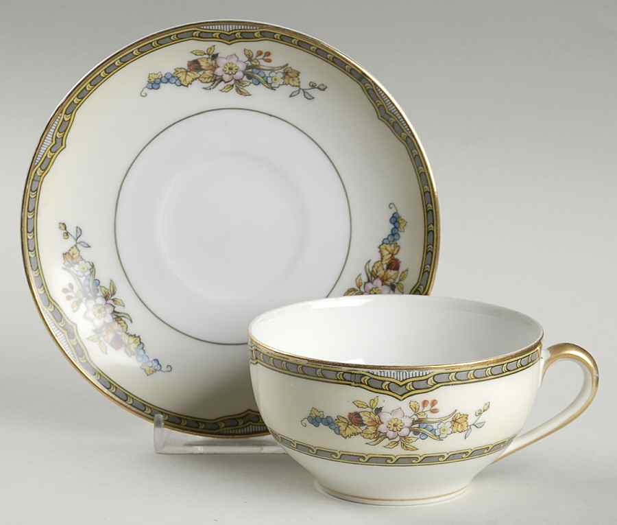 Fontaine Flat Cup & Saucer Set by Noritake-1