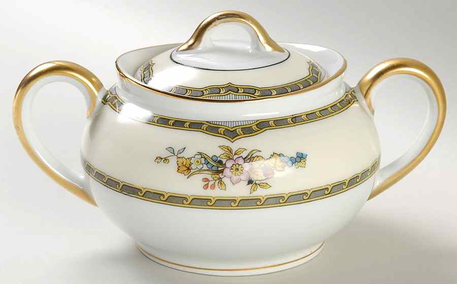 Fontaine Sugar Bowl & Lid by Noritake-1