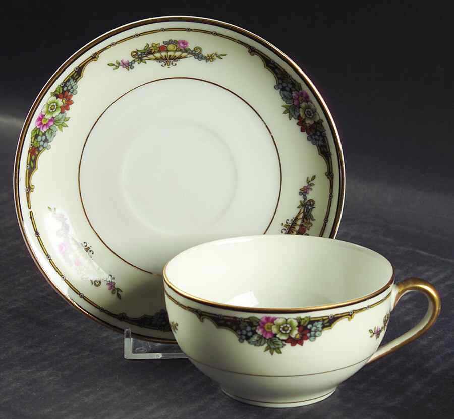 Fordyce Flat Cup & Saucer Set by Noritake-1