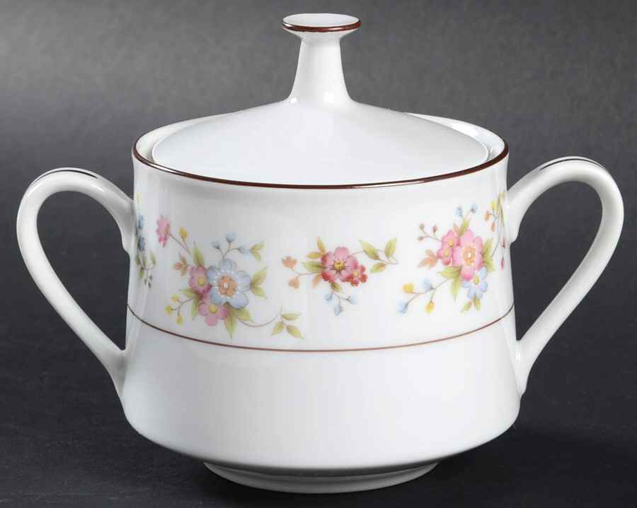 Forever Sugar Bowl & Lid by Noritake-1