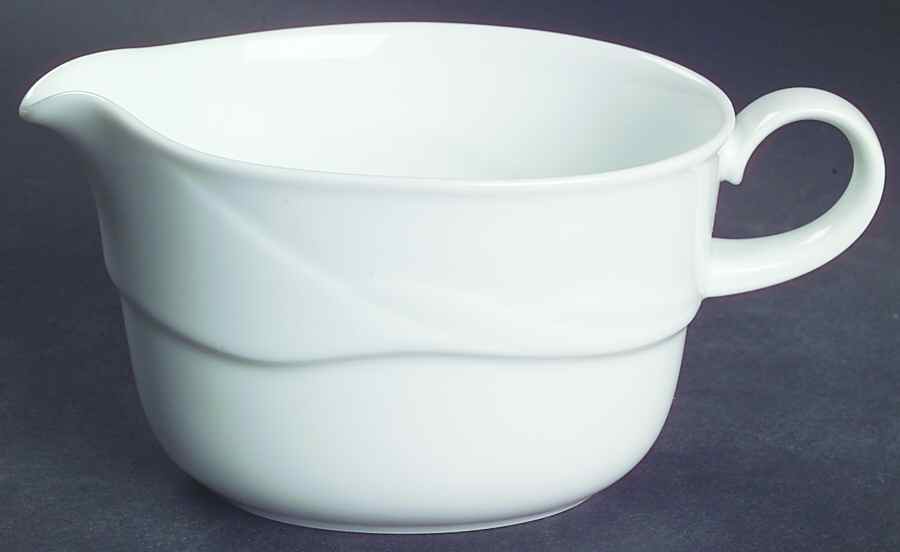 Foam White Gravy Boat by Noritake-1