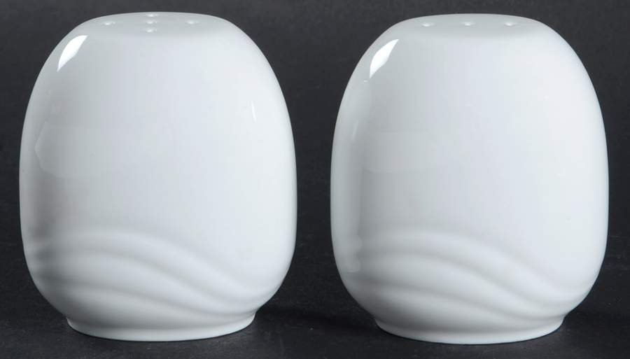 Foam White Salt & Pepper Set by Noritake-1
