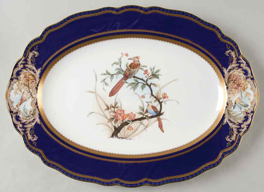 Foxboro 16" Oval Serving Platter by Noritake-1