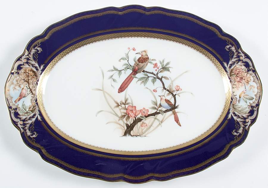 Foxboro 14" Oval Serving Platter by Noritake-1