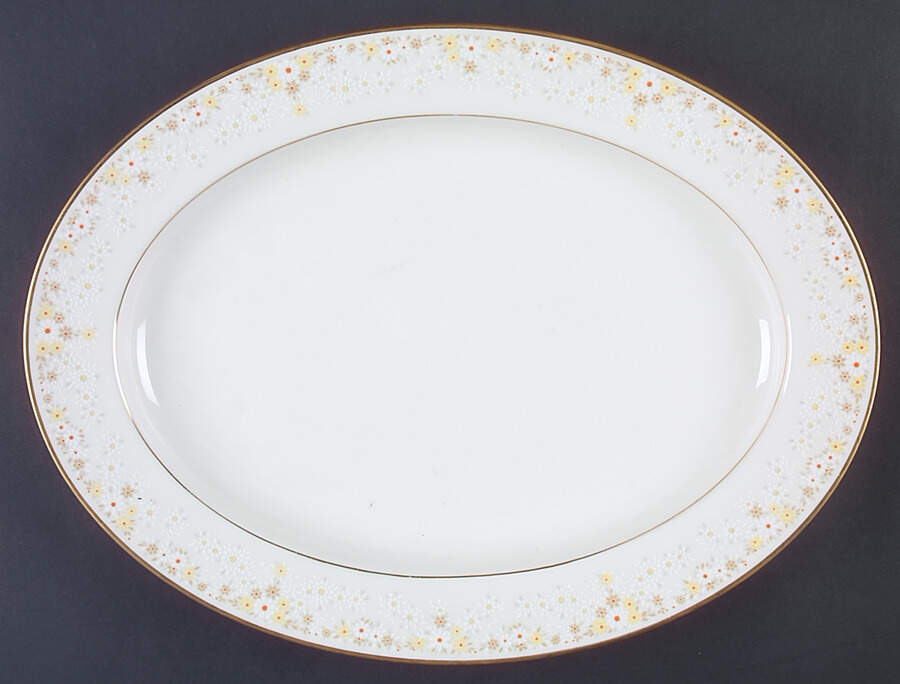 Fragrance 16" Oval Serving Platter by Noritake-1