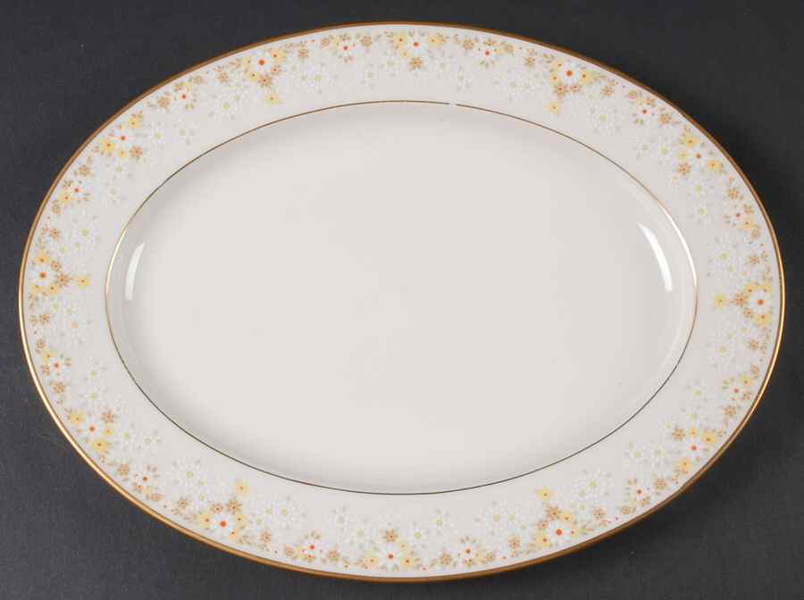 Fragrance 11" Oval Serving Platter by Noritake-1