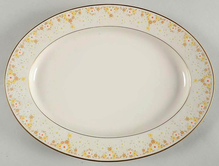 Fragrance 13" Oval Serving Platter by Noritake-1