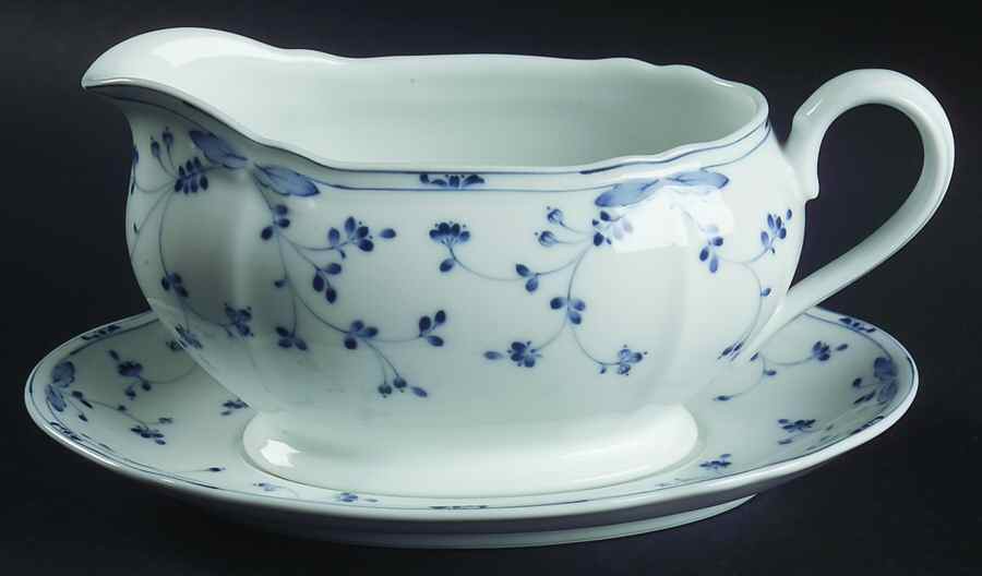 French Charm Gravy Boat & Underplate (Relish/Butter) by Noritake-1