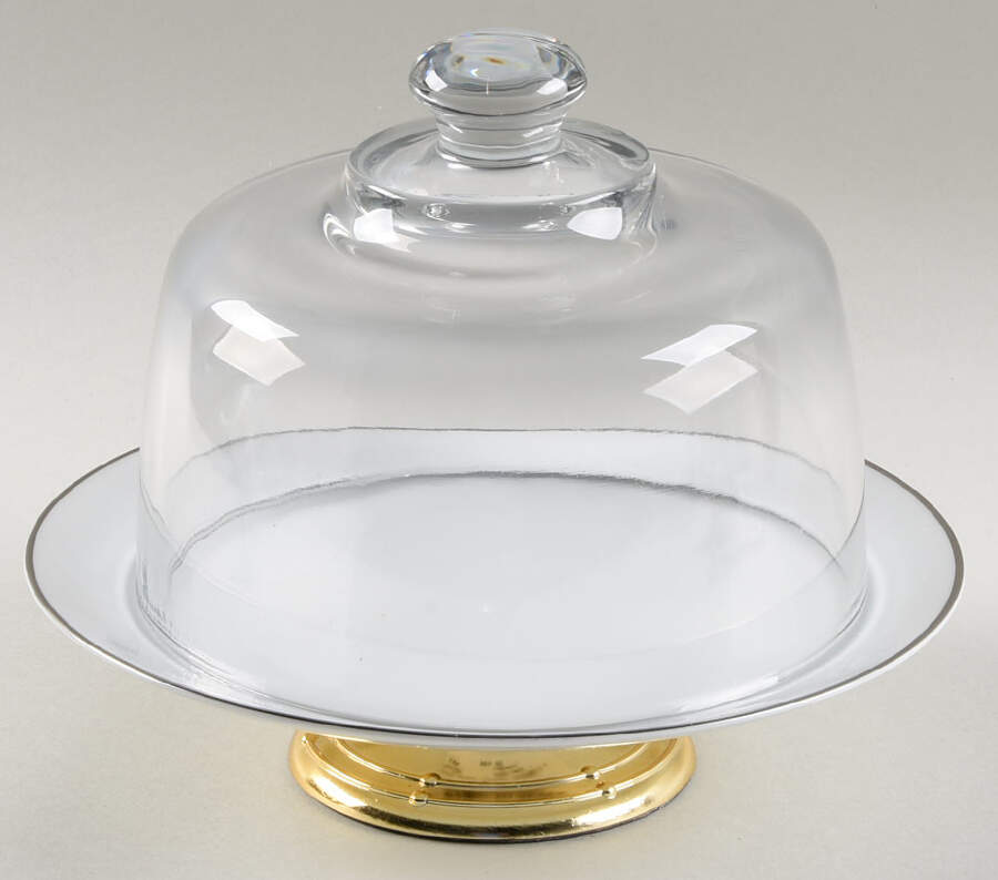 Fremont 6 1/2"-7 1/2" Footed Cheese Plate w/ Glass Dome HC by Noritake-1